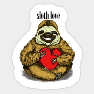 Sloth Love Sticker